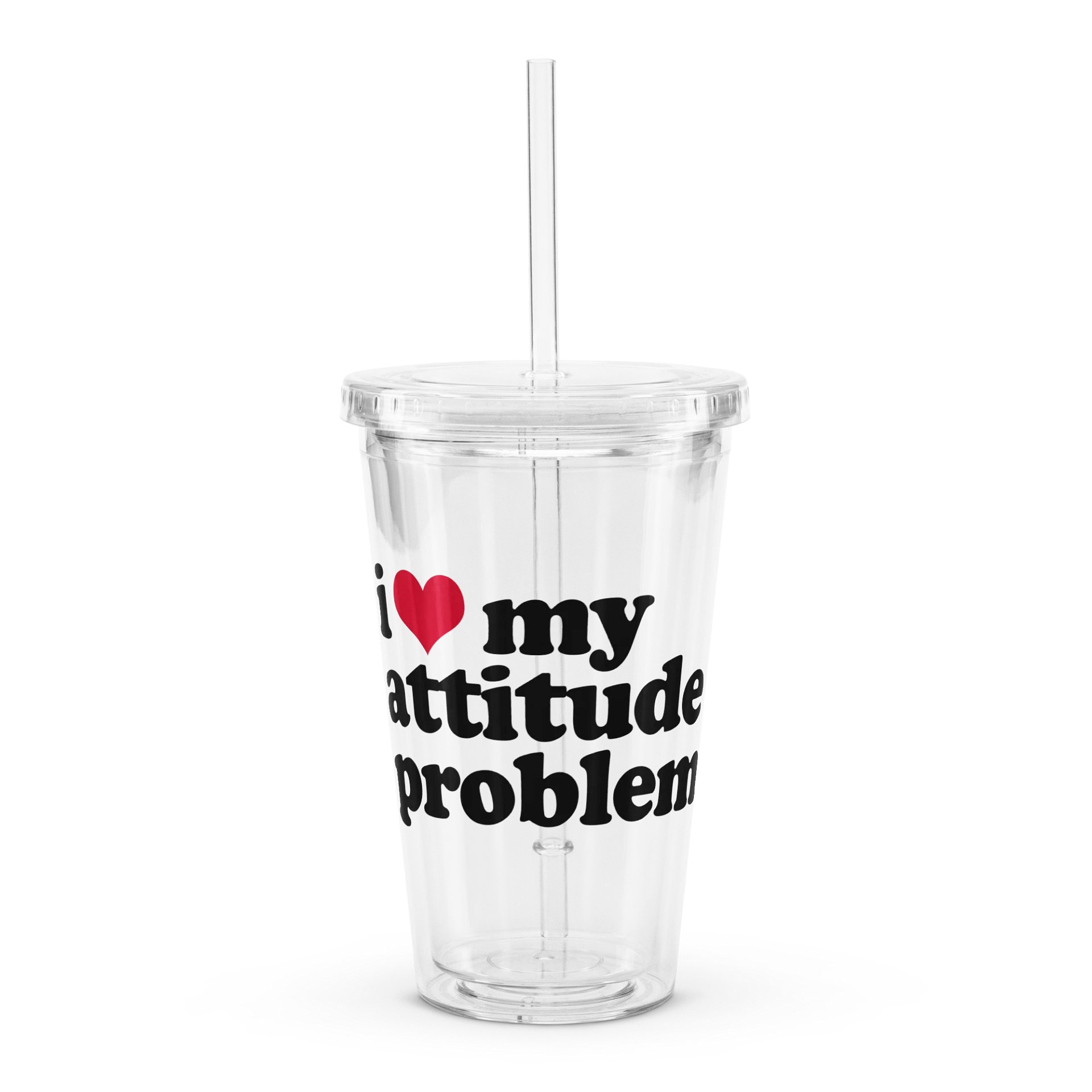 Attitude Problem - Clear Plastic Tumbler product image (1)