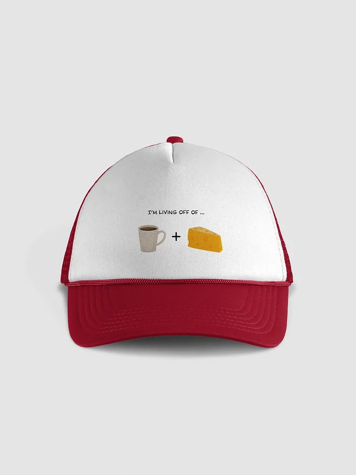 LIVING OFF OF COFFEE AND CHEESE (hat) product image (1)