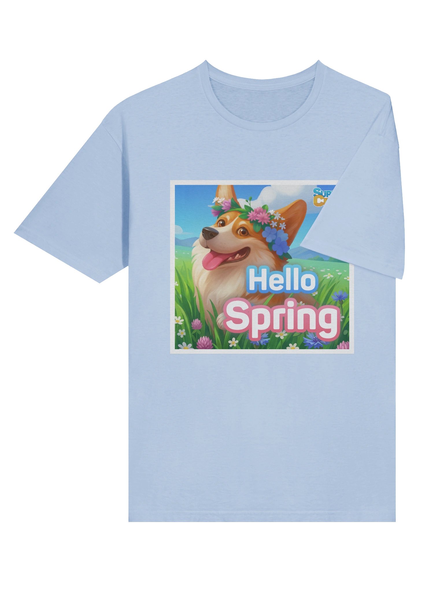 Hello Spring Corgi T-Shirt product image (6)