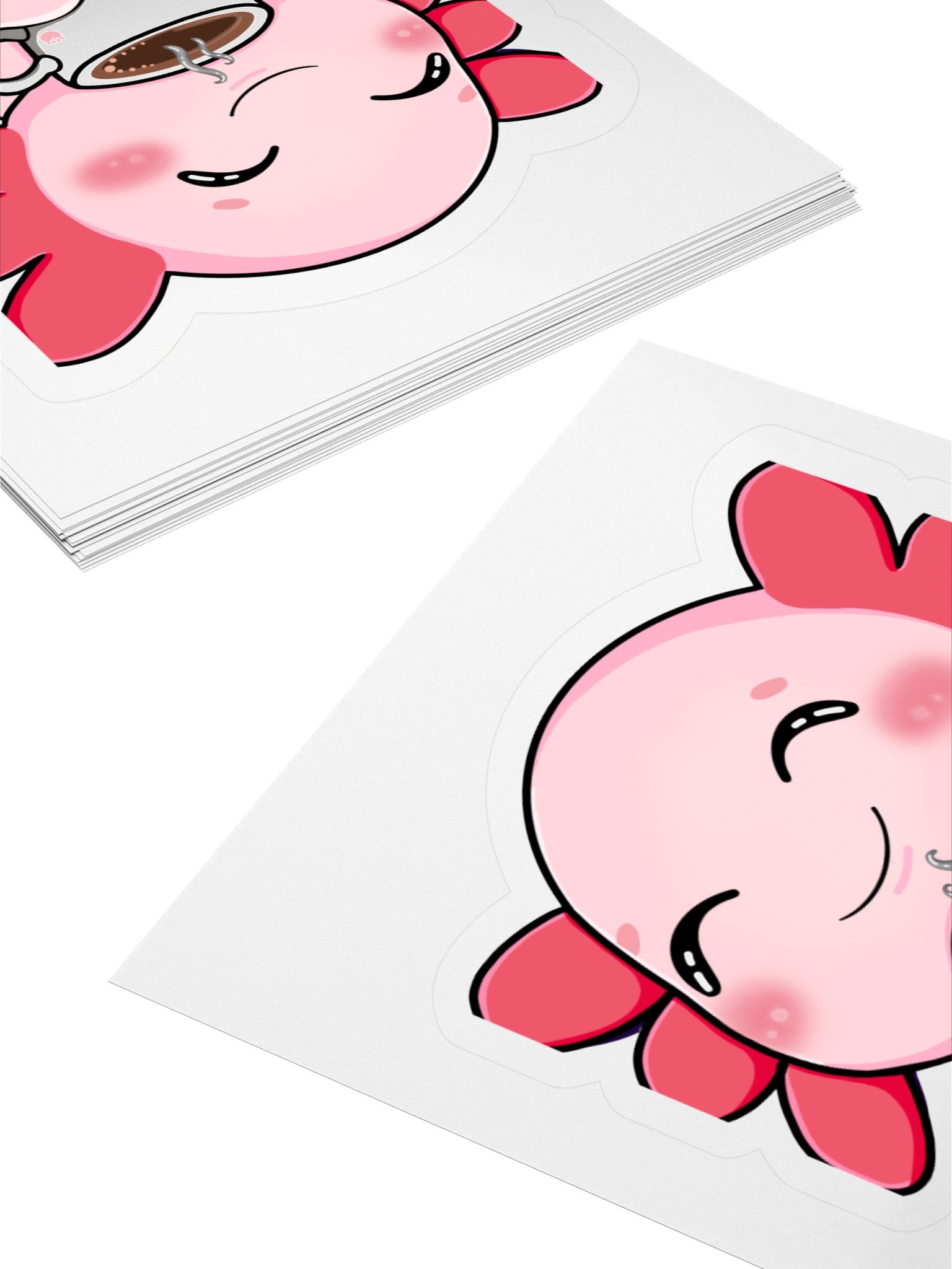 Mmm Coffee Axolotl Sticker product image (12)