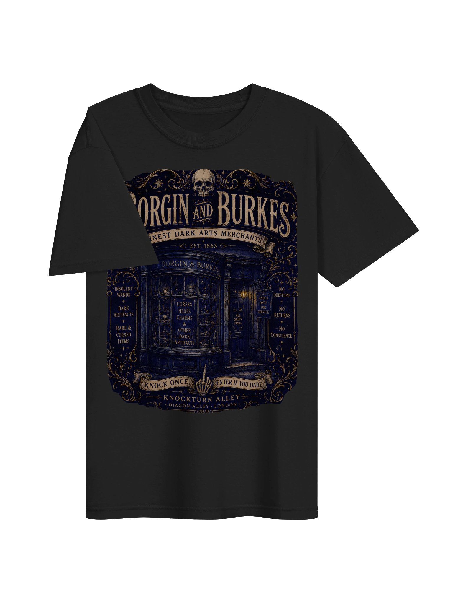 Borgin & Burkes™ – Finest Dark Arts Merchants Vintage Graphic Tee product image (15)