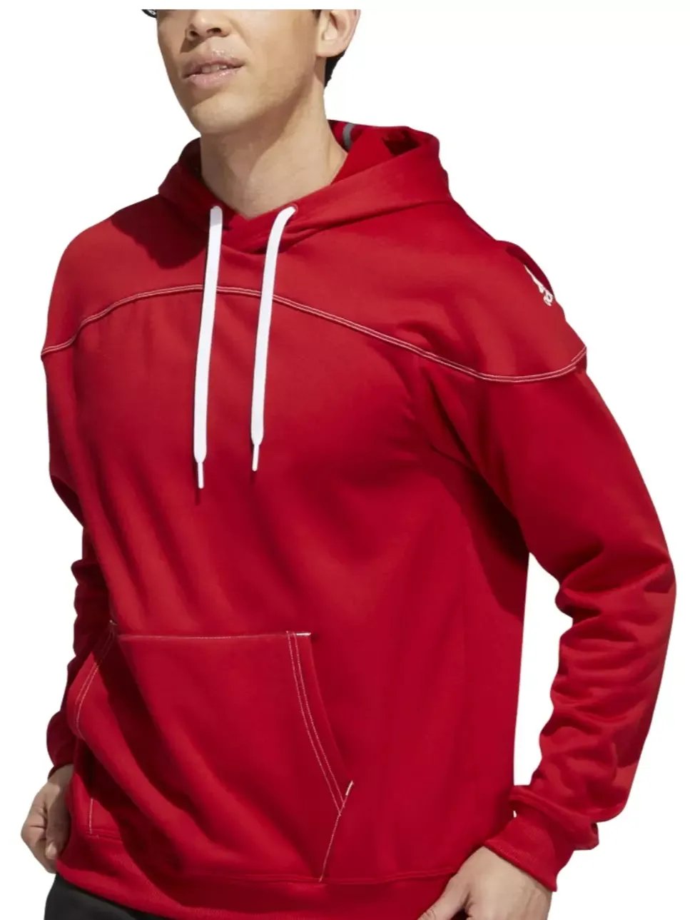 Adidas Men's Stadium Aeroready Fleece Pullover Hoodie – Team Power Red product image (1)