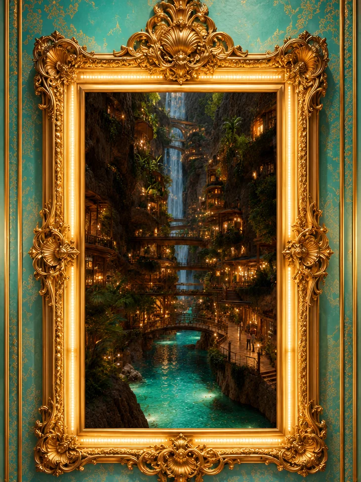 Waterfall Village | Fantasy Cliffside Tropical Resort product image (1)