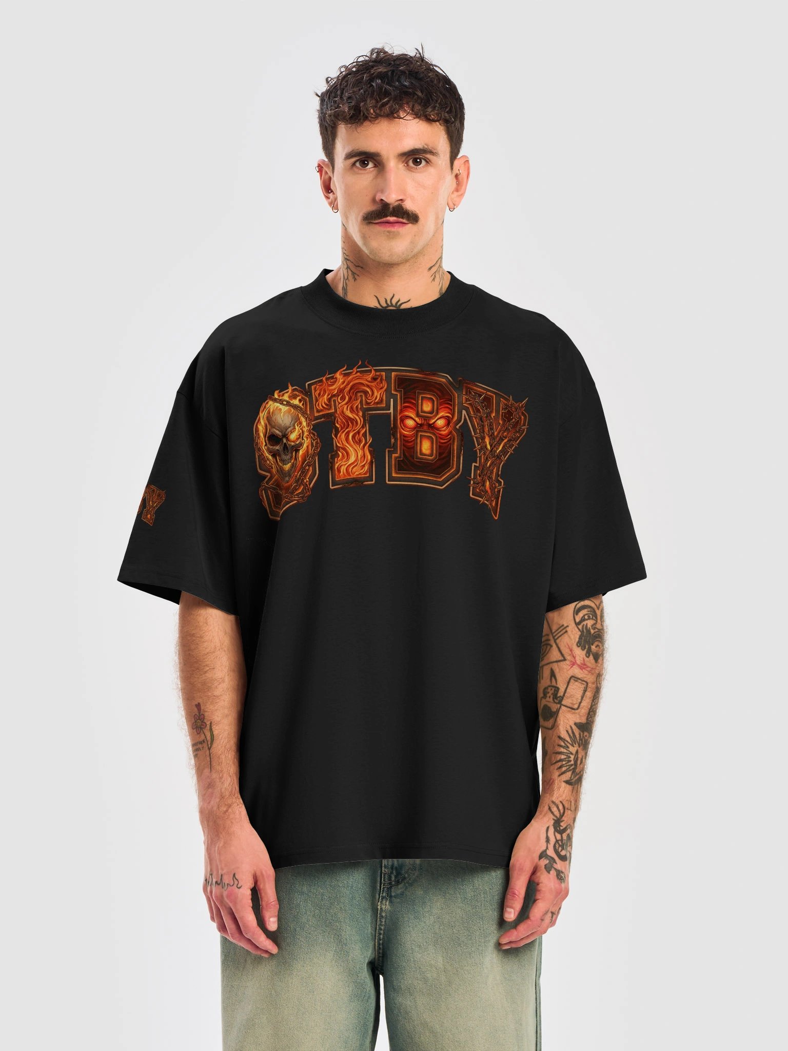 Fiery Rebellion Oversized T-Shirt product image (22)