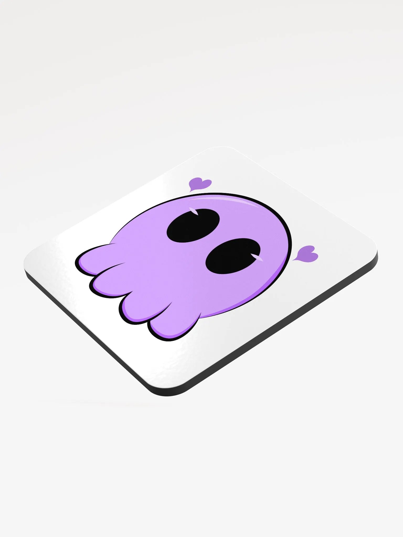 Scruffles Heart Glossed Cork Coaster product image (5)