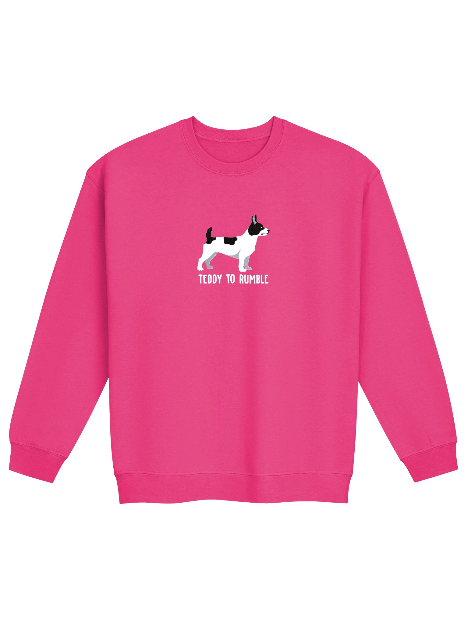 Teddy to Rumble Sweatshirt(Embroidered) of a Theodore Roosevelt Terrier(Black & White) product image (4)