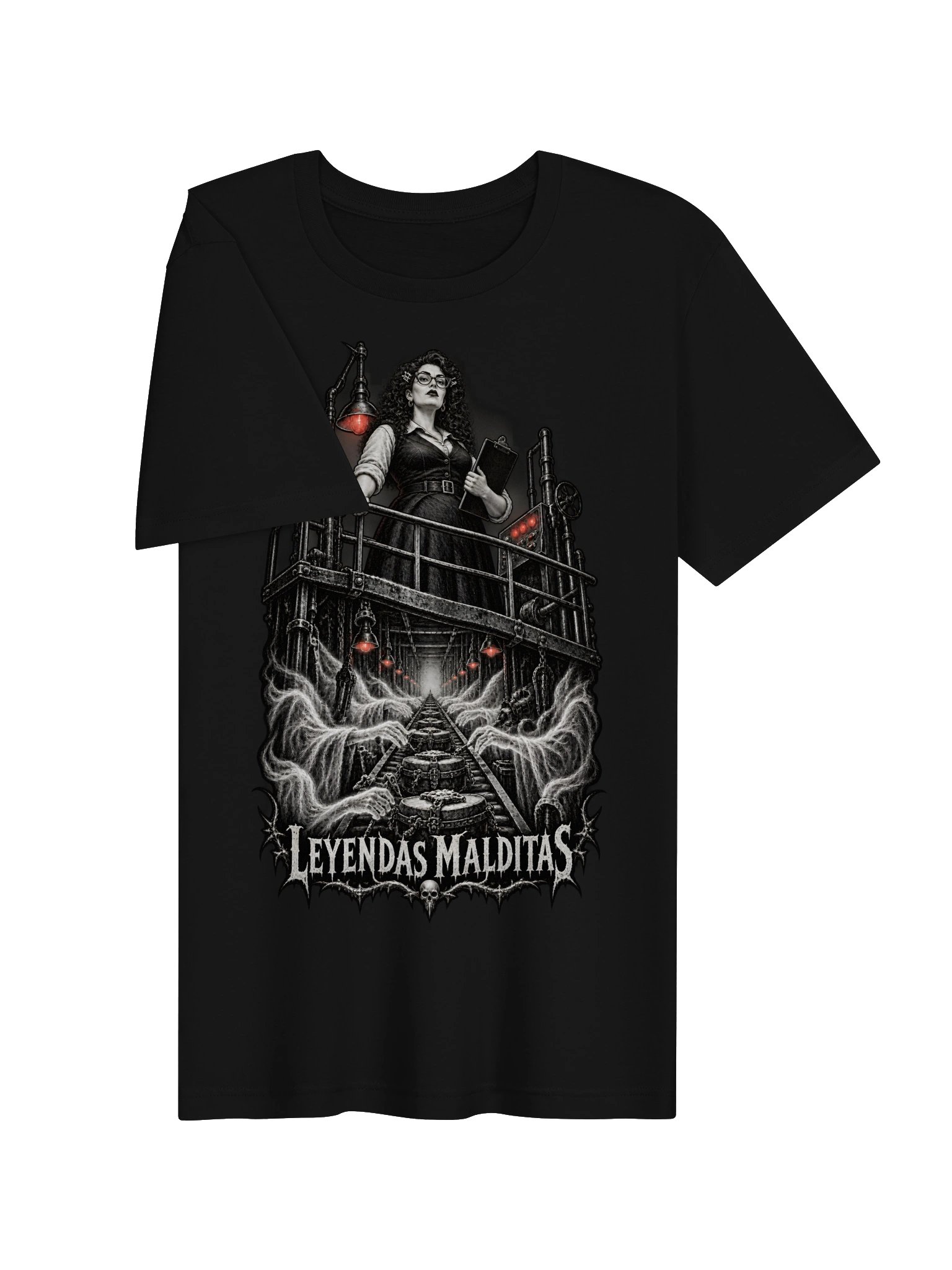 La Supervisora del Turno Maldito – Haunted Factory Horror Shirt | Leyendas Malditas product image (3)