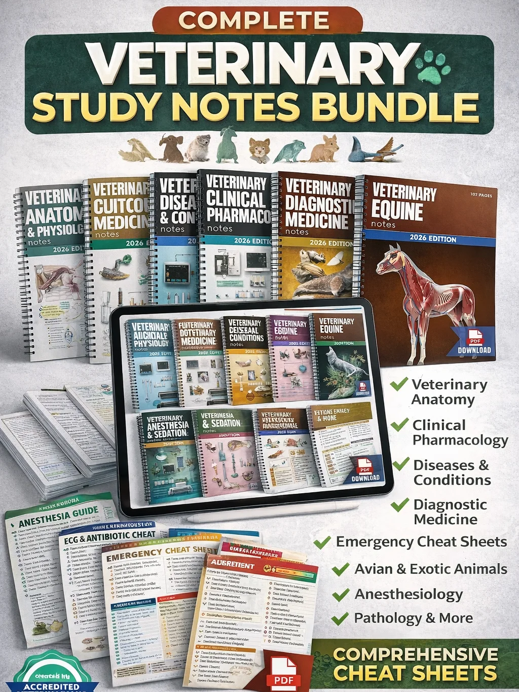 Complete Vet Study Notes product image (1)