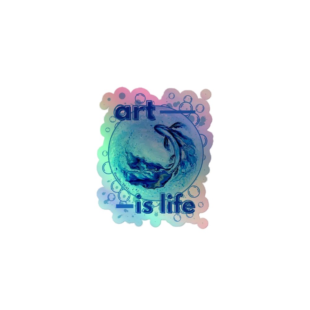 Aquatic Artistry Holographic Sticker Sheet product image (1)