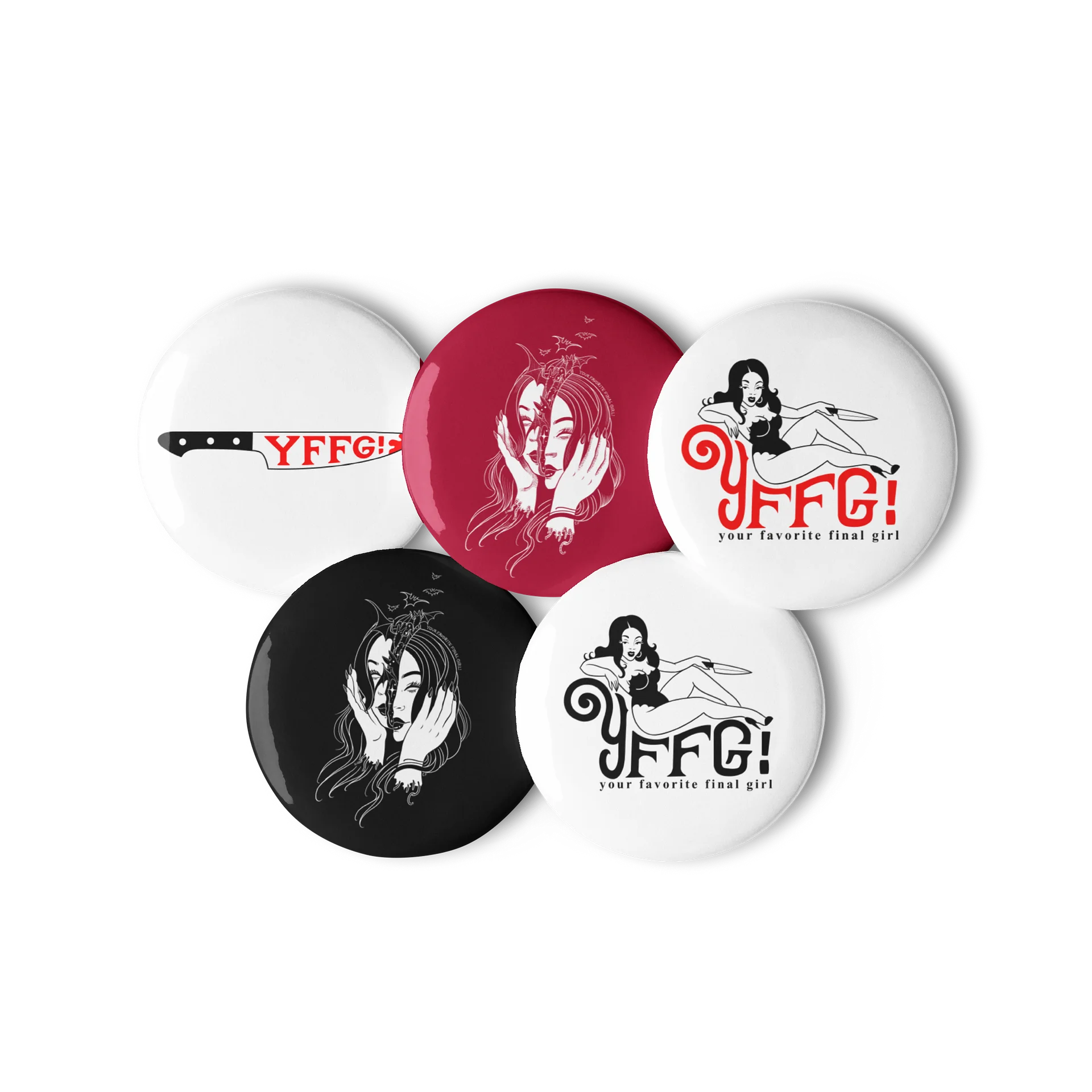 Your Favorite Final Girl Logo Pins product image (3)