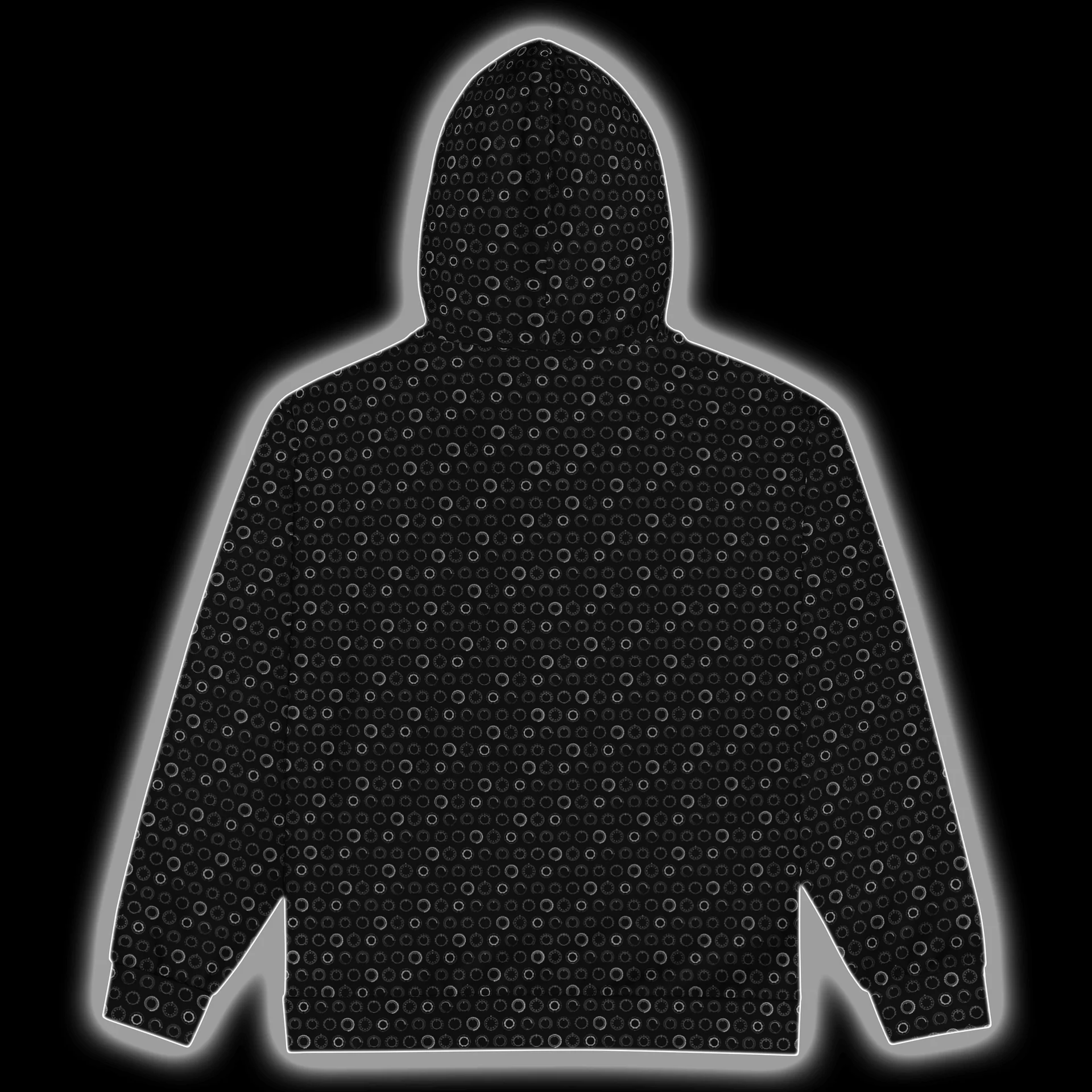 Synthesis Controls Zip Hoodie - (7 Modular Synth Dials) SILVER product image (5)