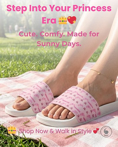 Serving cute AND comfy all summer long 💕👑

Meet your new go-to slides — designed for those sunny park days, coffee runs, and ...