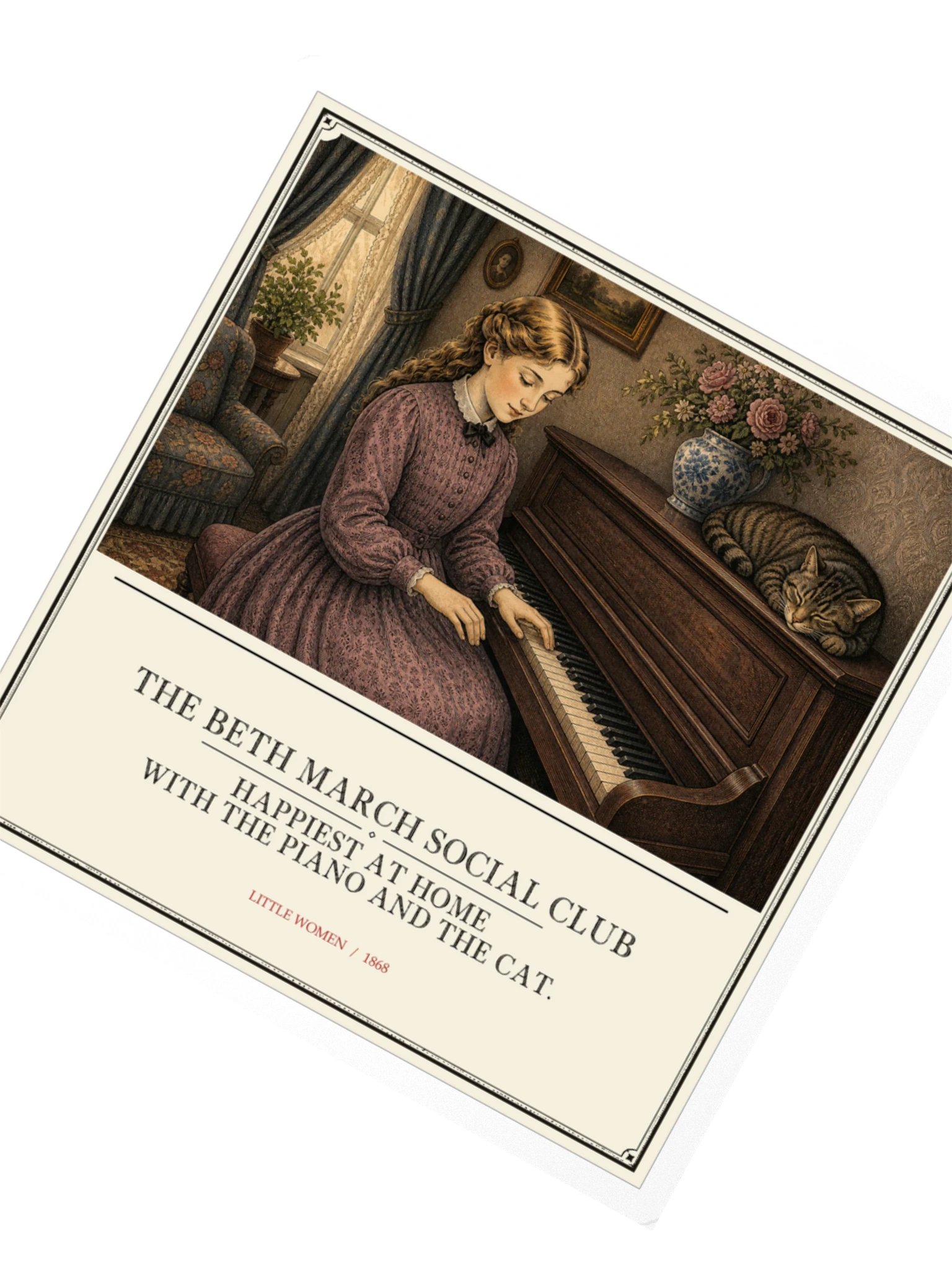 Beth March Social Club -- Little Women Sticker product image (2)