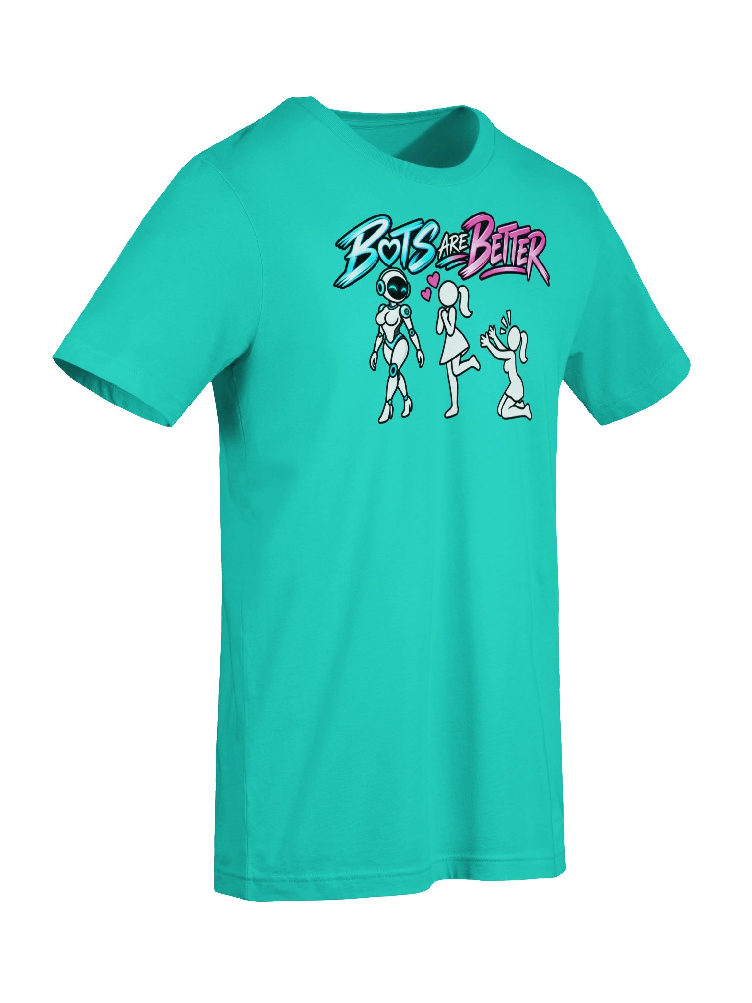 BOTS ARE BETTER — Woman + Female Bot Tee product image (39)