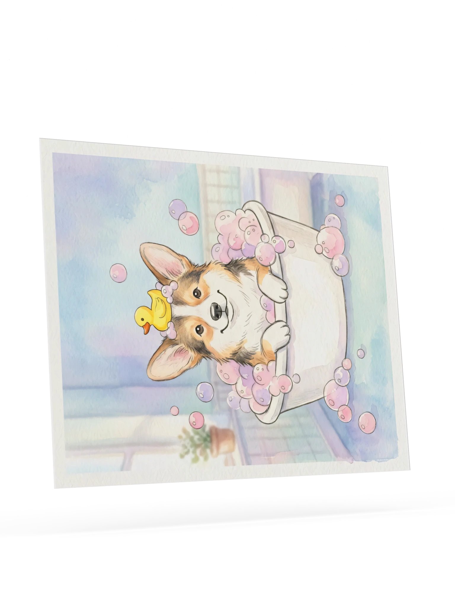 Bubble Bath Corgi Poster product image (23)
