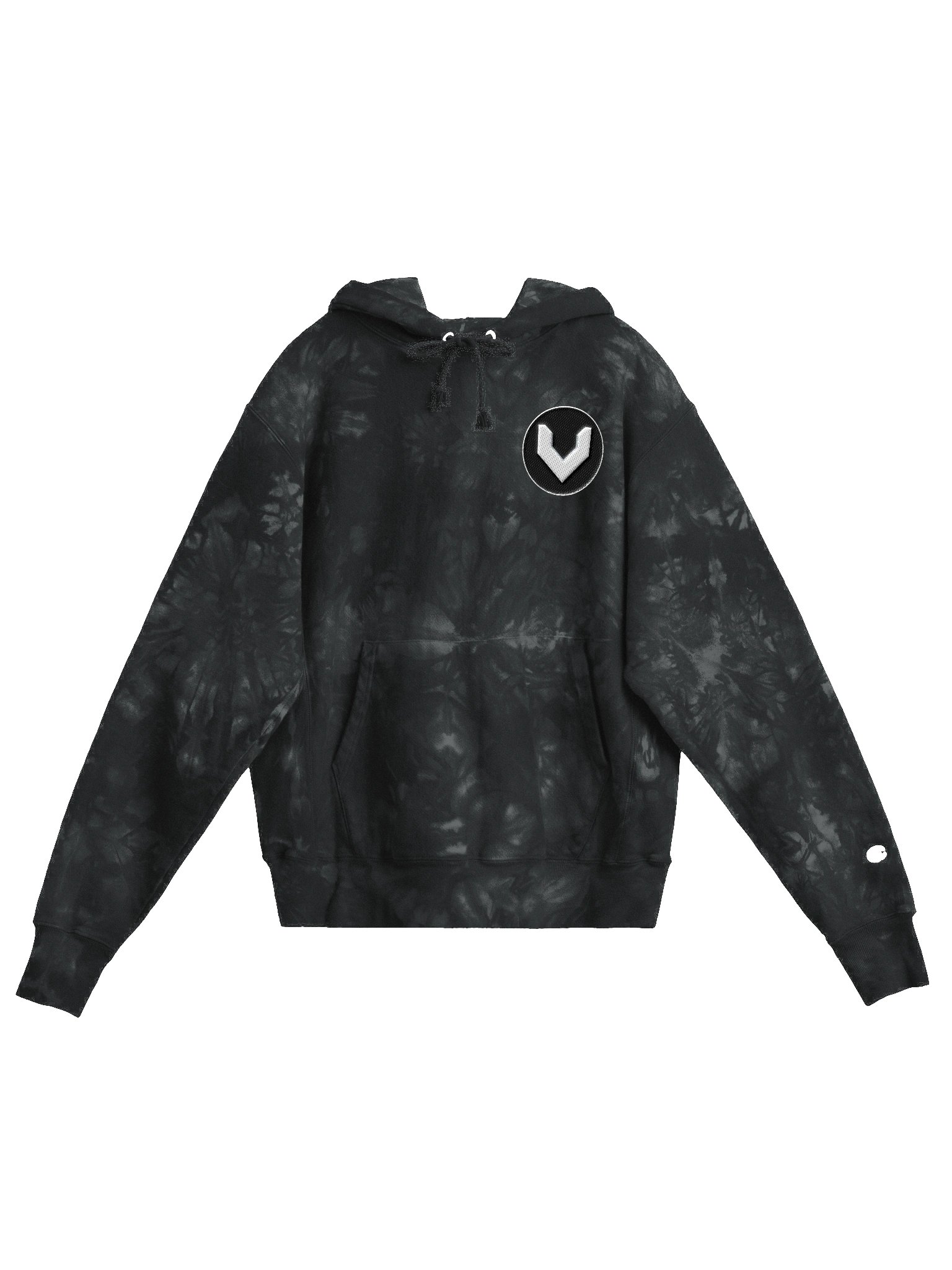 Velocity Black Tie-Dye Hoodie product image (1)