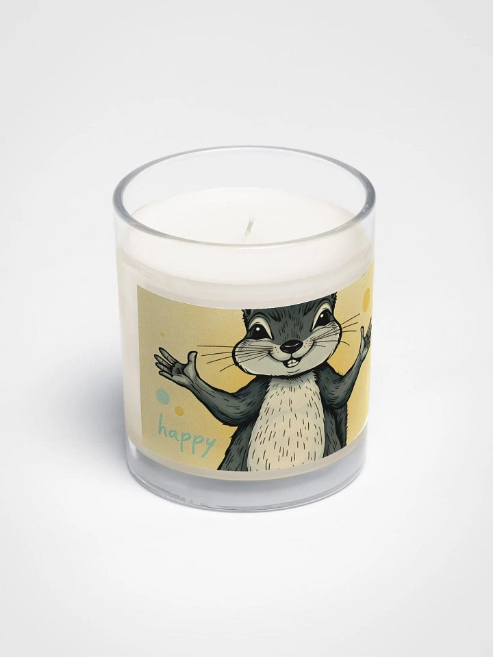 Happy Squirrel Soy Wax Candle product image (2)