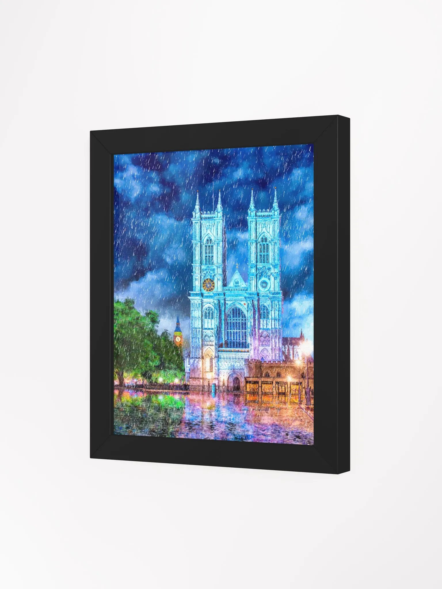 Westminster Abbey In The Rain Studio Framed Print product image (3)