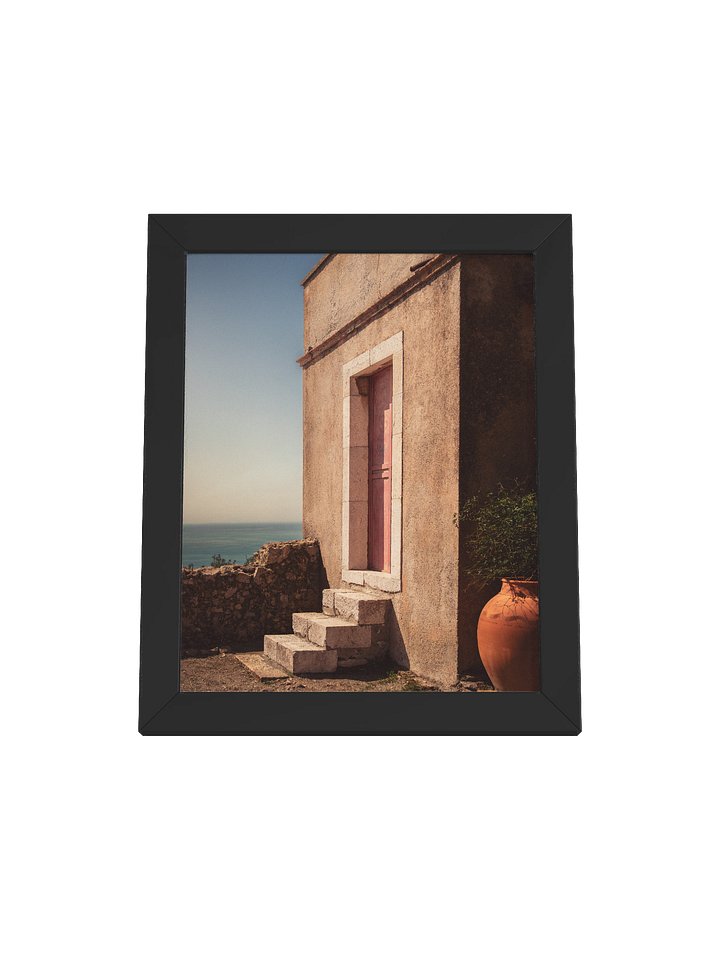 The Old Doorway of Taormina, Italy Framed Matte Poster product image (1)
