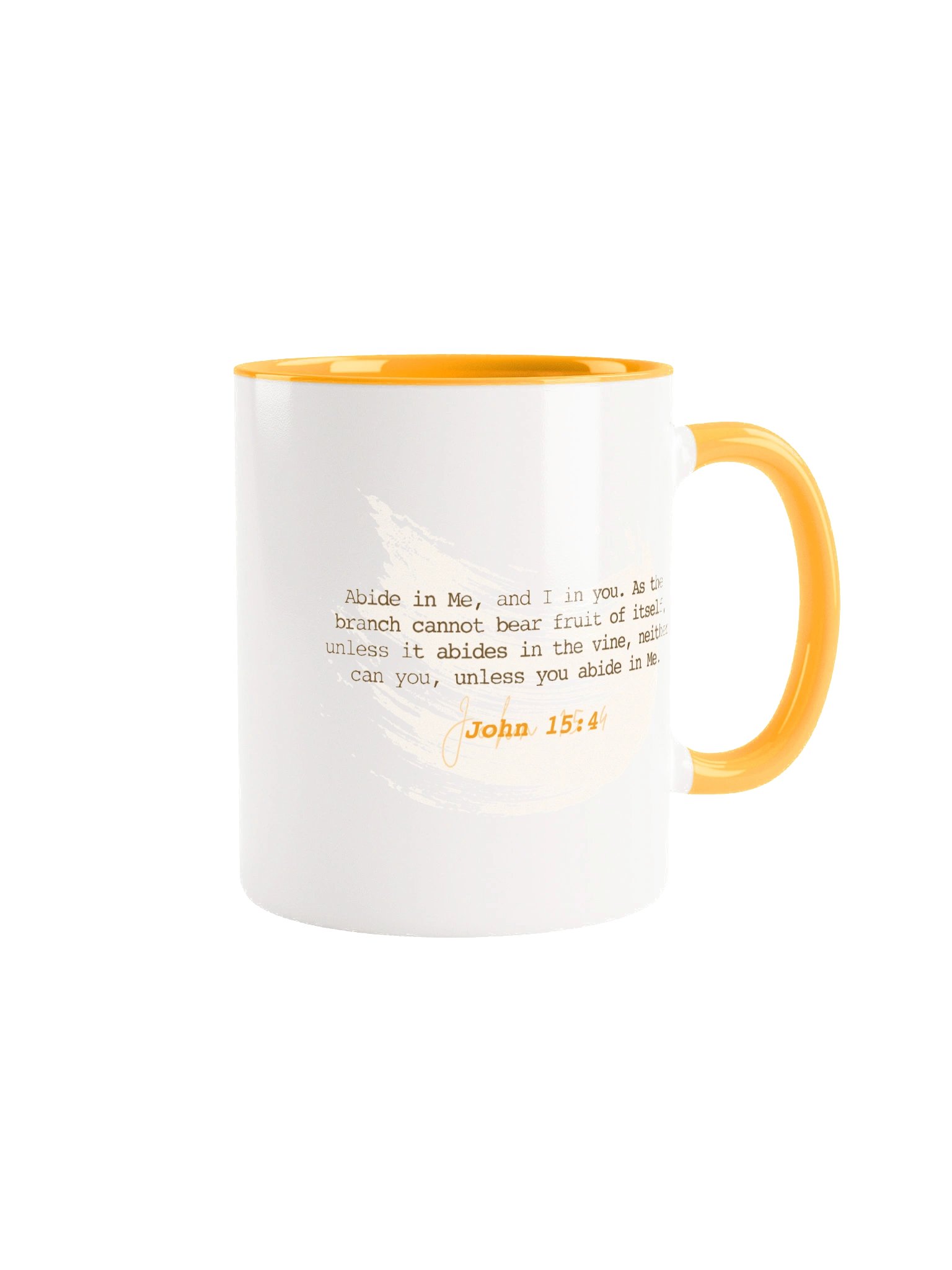 Abide In Him - White/Gold Mug product image (2)