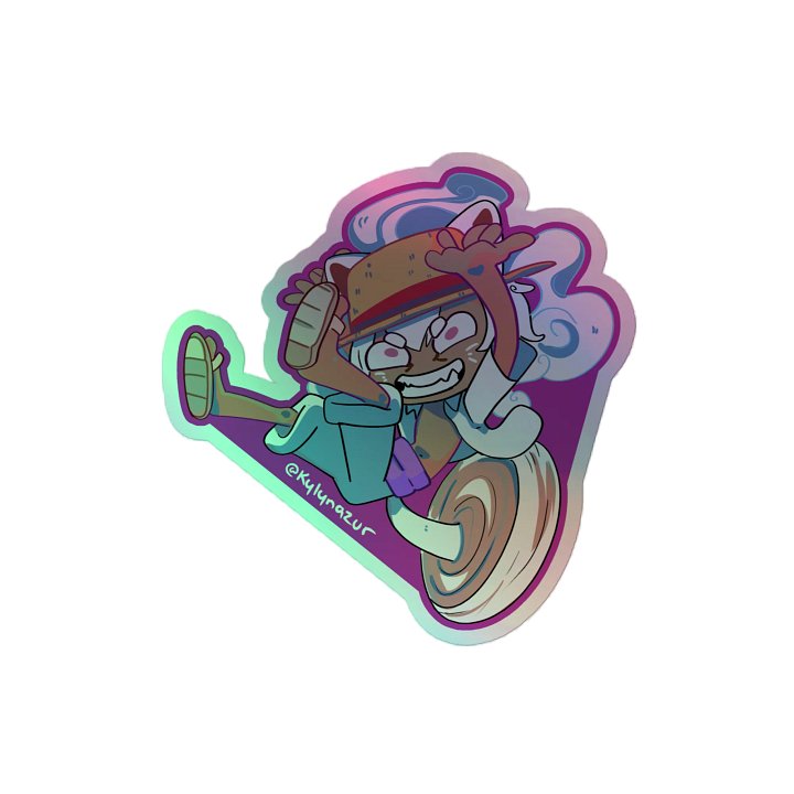 Holo Pluffy D. Monkey Sticker product image (2)