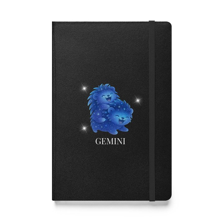 Zodiac hedgie Gemini notebook product image (1)