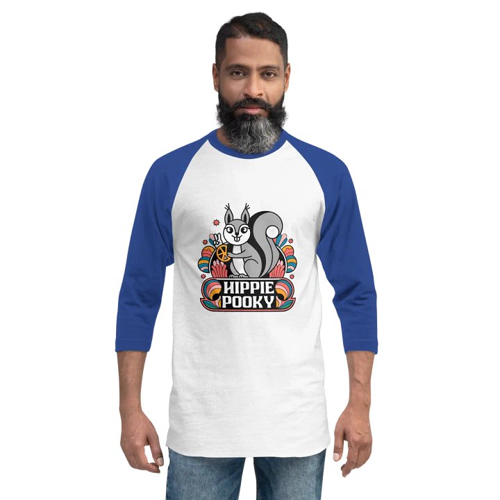 Hippie Pooky Peace Squirrel Raglan Tee product image (2)