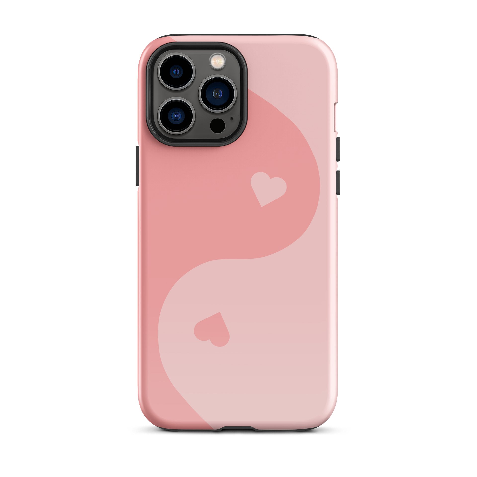 Baby Pink Yin Yang Heart iPhone Case product image (1)
