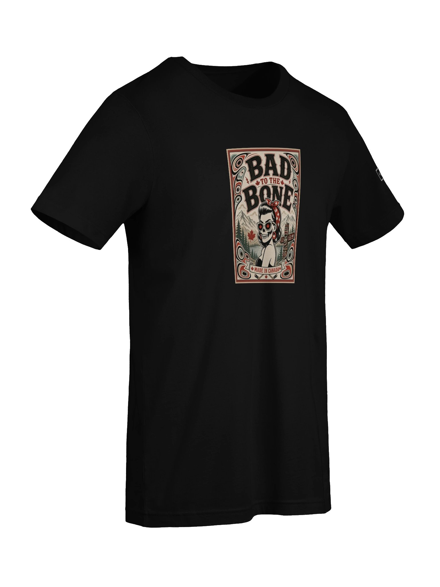 Women "BAD TO THE BONE" supersoft T-Shirt product image (5)