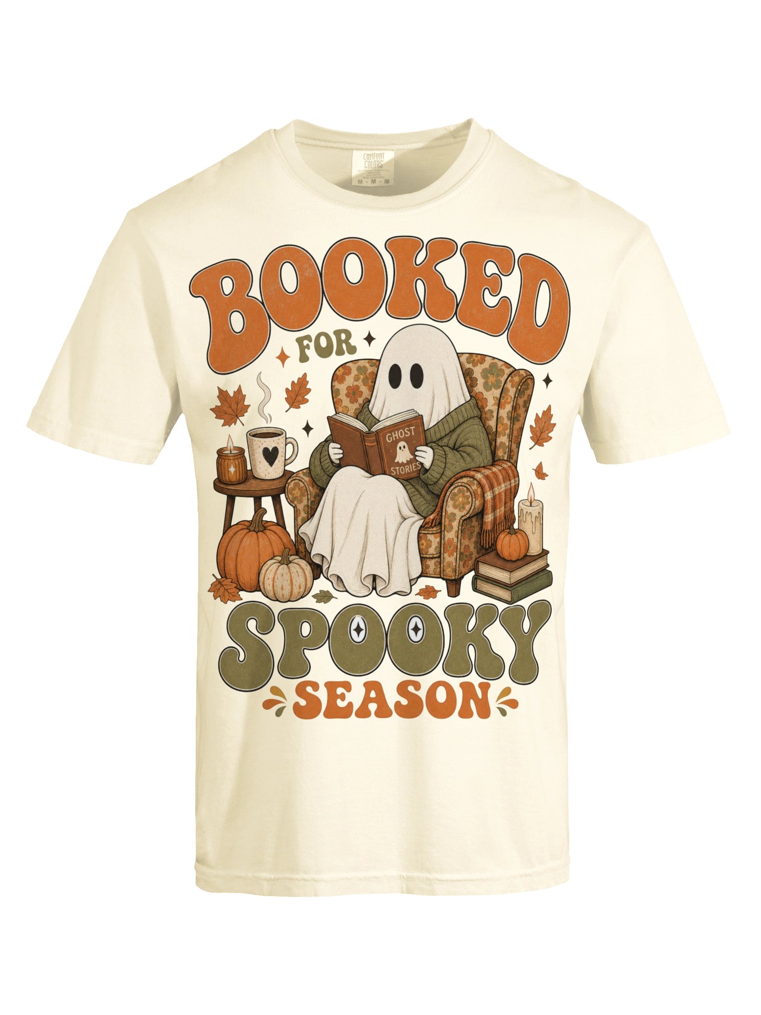 Booked for Spooky Season Ghost Tee product image (45)