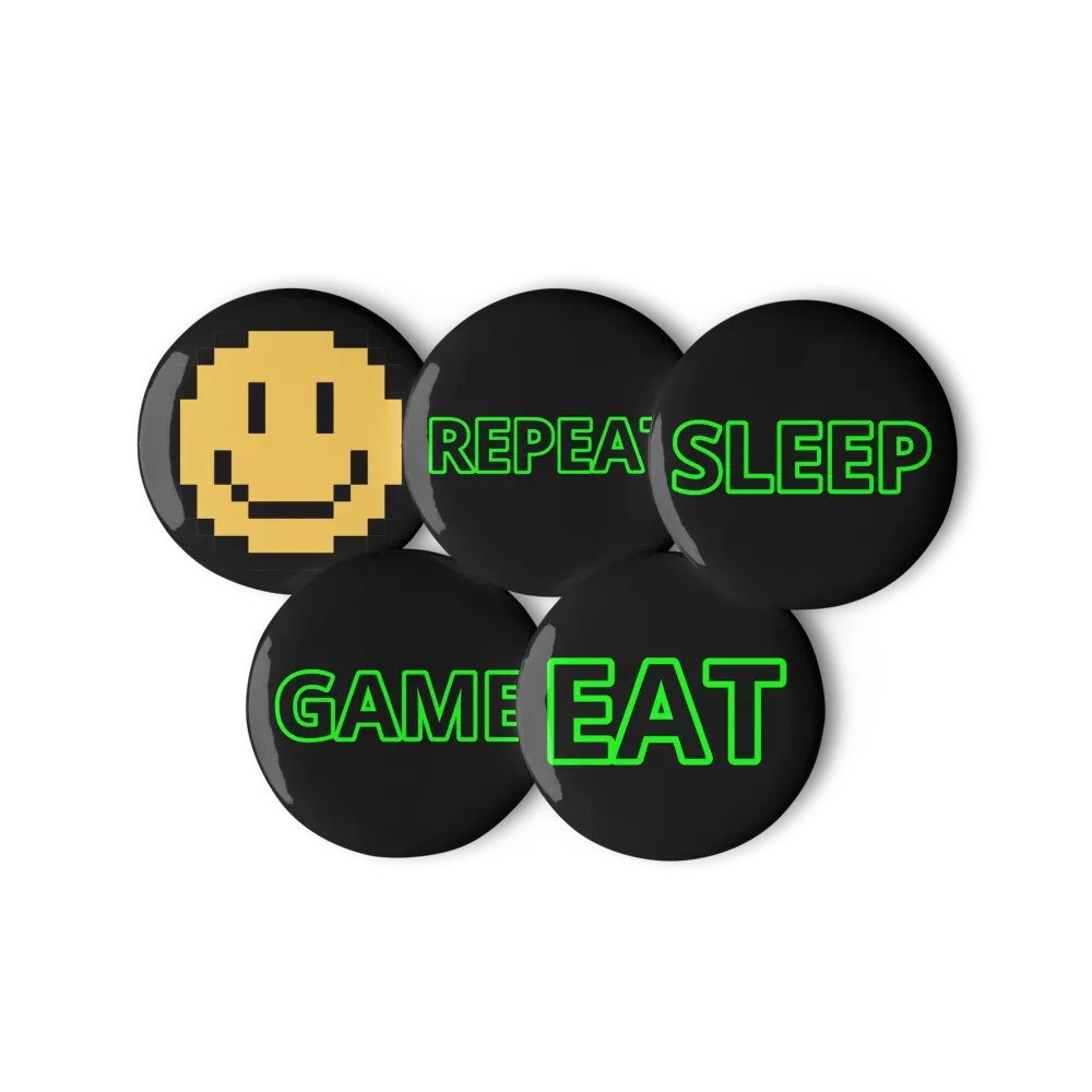 Eat, sleep, game, repeat pins product image (6)