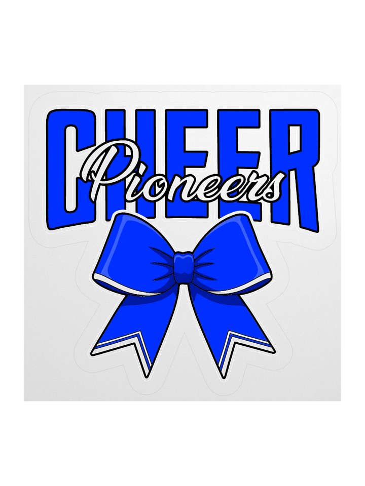 Pioneers Cheer Bow Sticker product image (2)