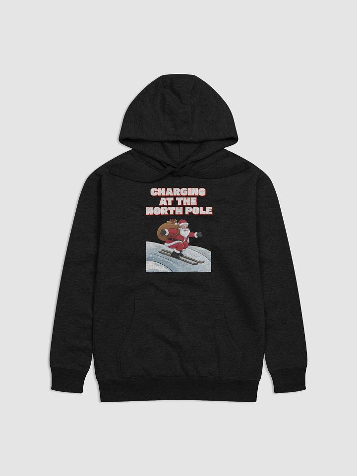 Charging At The North Pole - Ski Jumping Santa Hoodie product image (5)