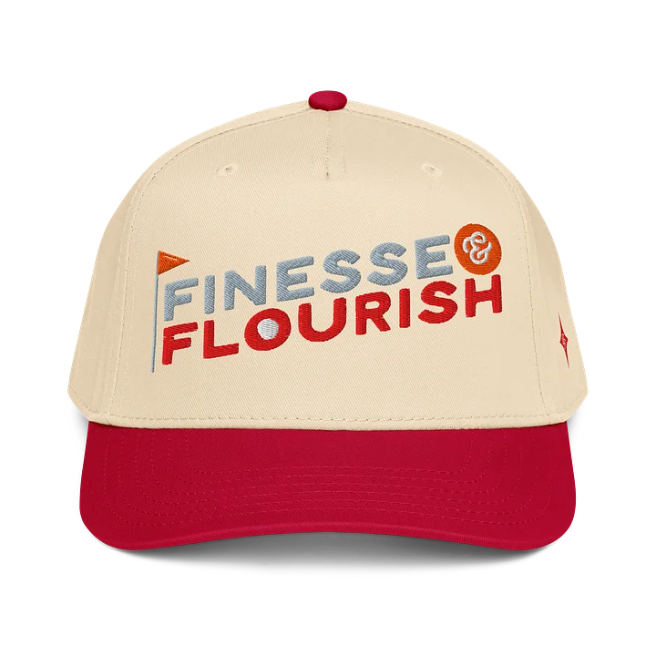 F&F Flag Mid-Profile Baseball Cap (RED) product image (1)