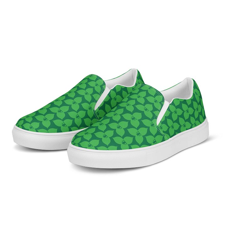 Trilliumnaire™ Icon Green Men's Canvas Slip-On Shoes product image (1)