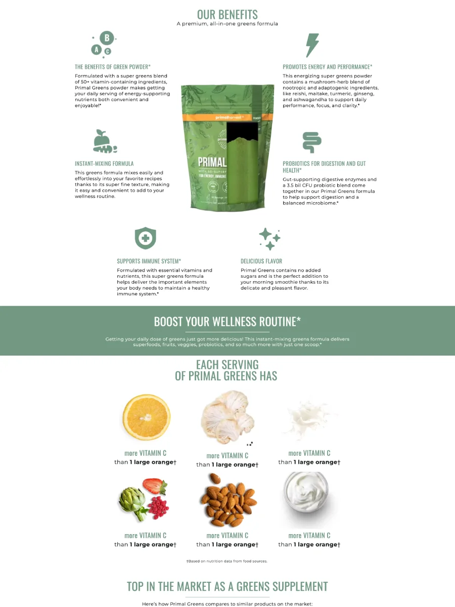 Primal Harvest - Replo Landing Page Template product image (3)