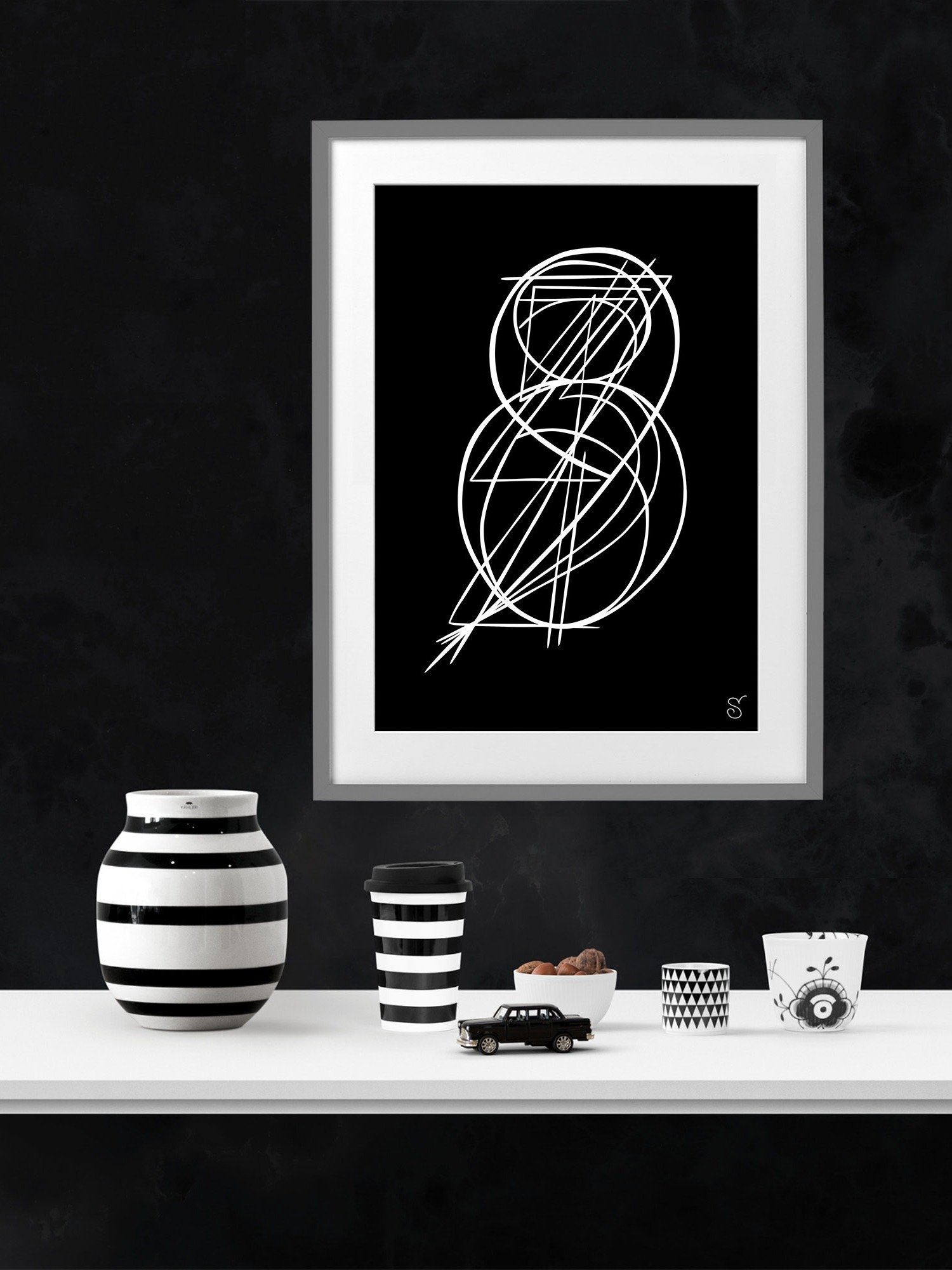 Ethereal Lines Matte Poster - Abstract Image No. 11 product image (14)