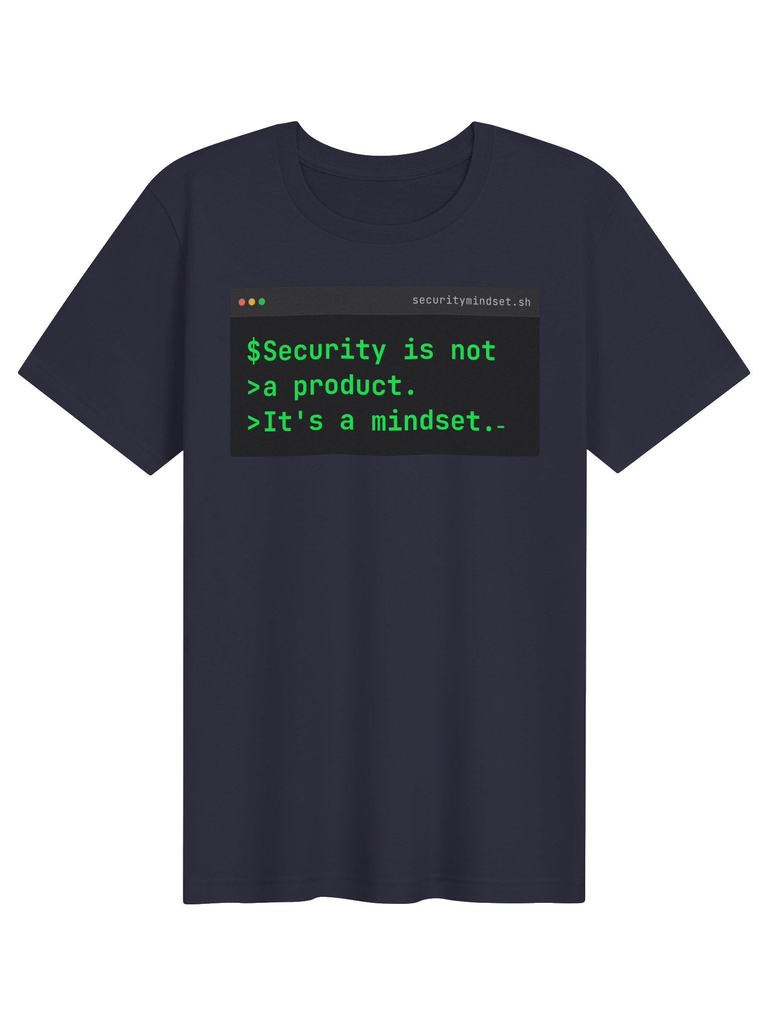 Security Is A Mindset T-Shirt | Cybersecurity Terminal Tee product image (2)