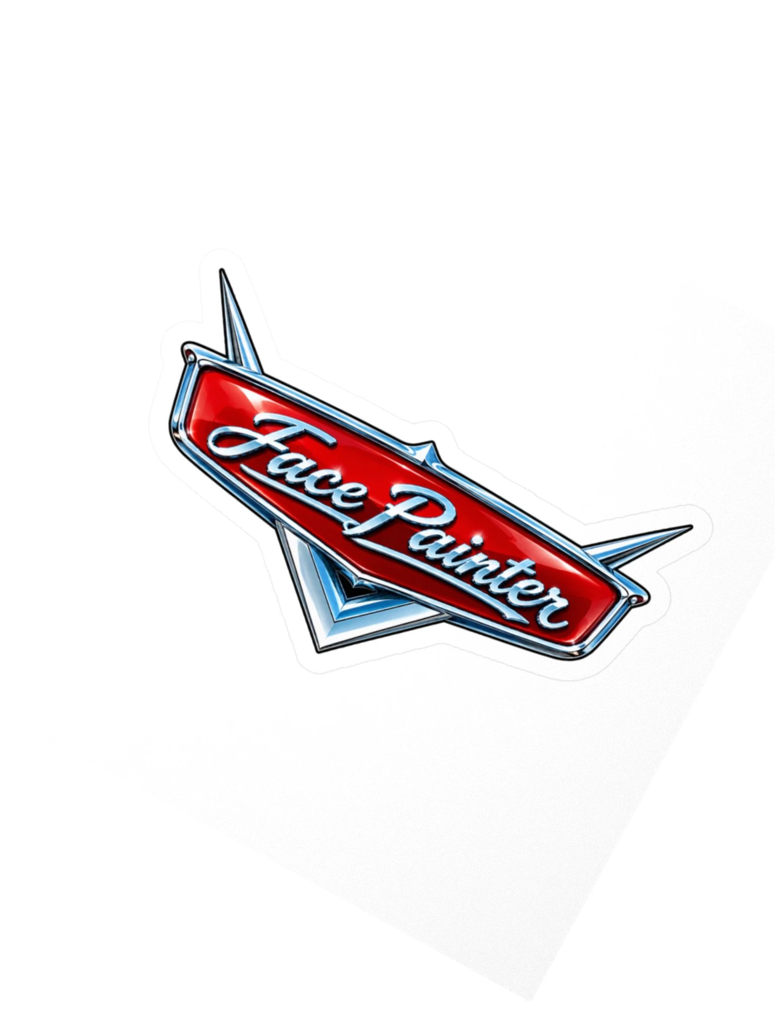Face Painter Full Throttle Kiss Cut Sticker product image (2)