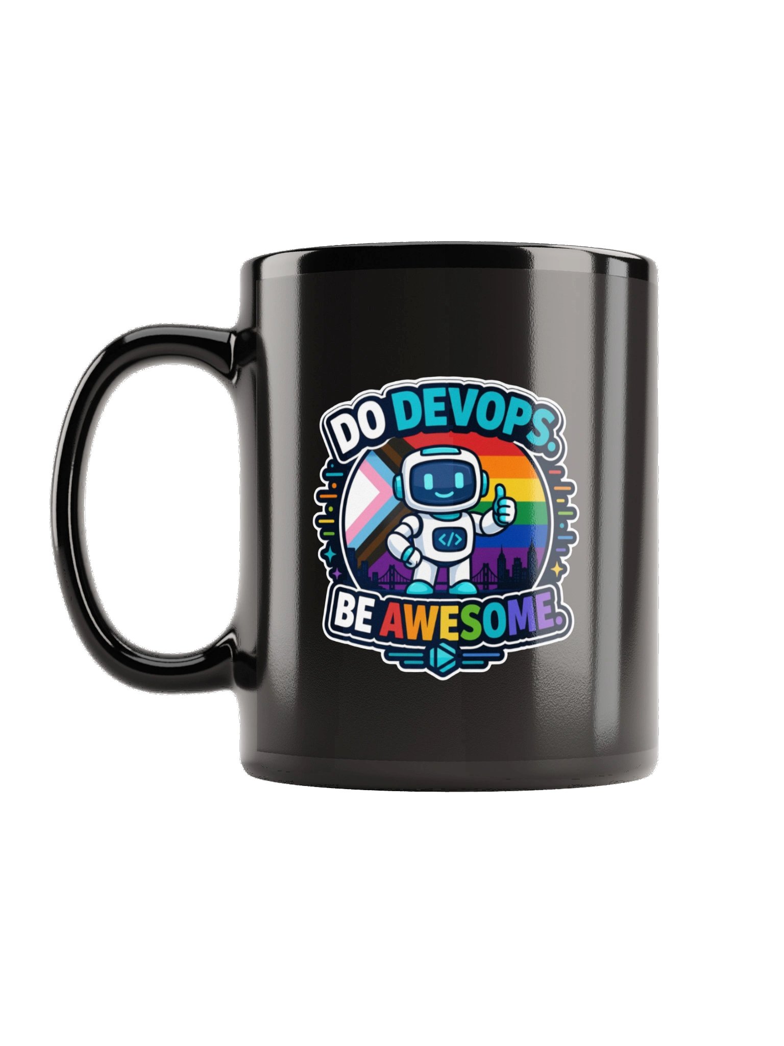 Do DevOps. Be Awesome. Pride Robot Mug product image (2)