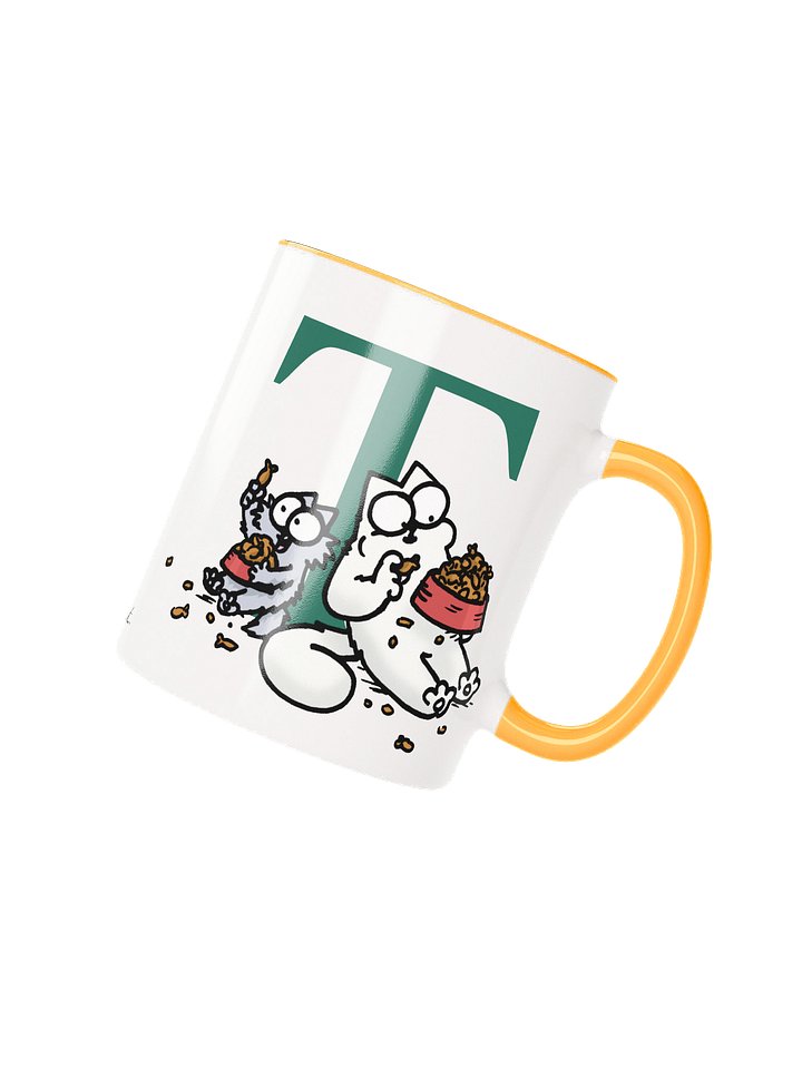Cat Monogram Mug - T product image (1)