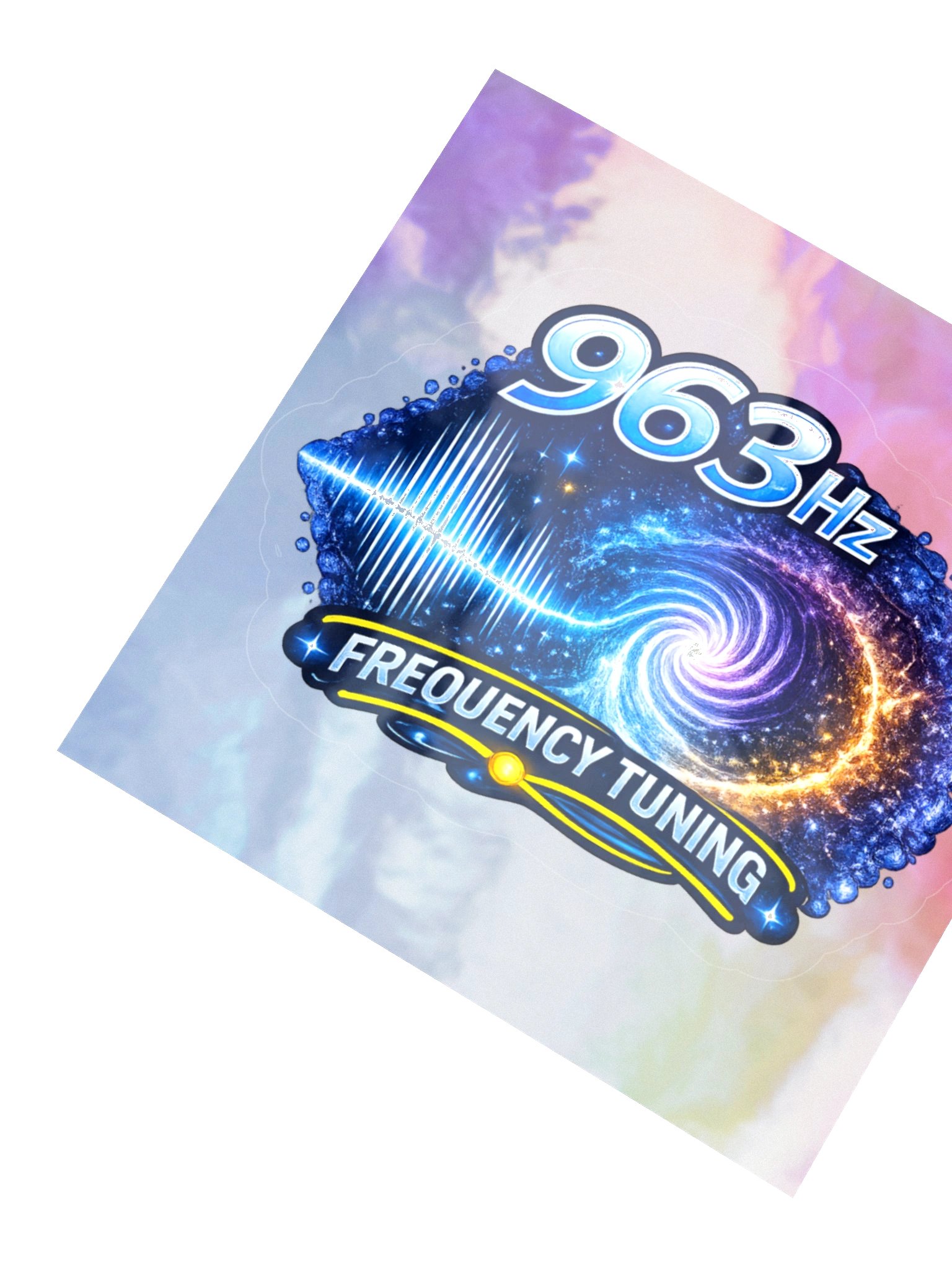 963 Hz Frequency Holographic Sticker product image (5)