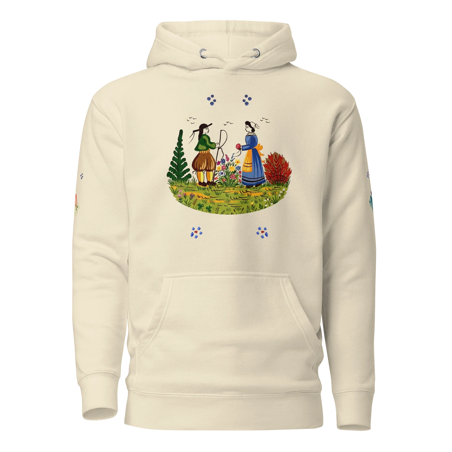 Hoodie Unisexe Faïence “Petits Bretons” product image (1)