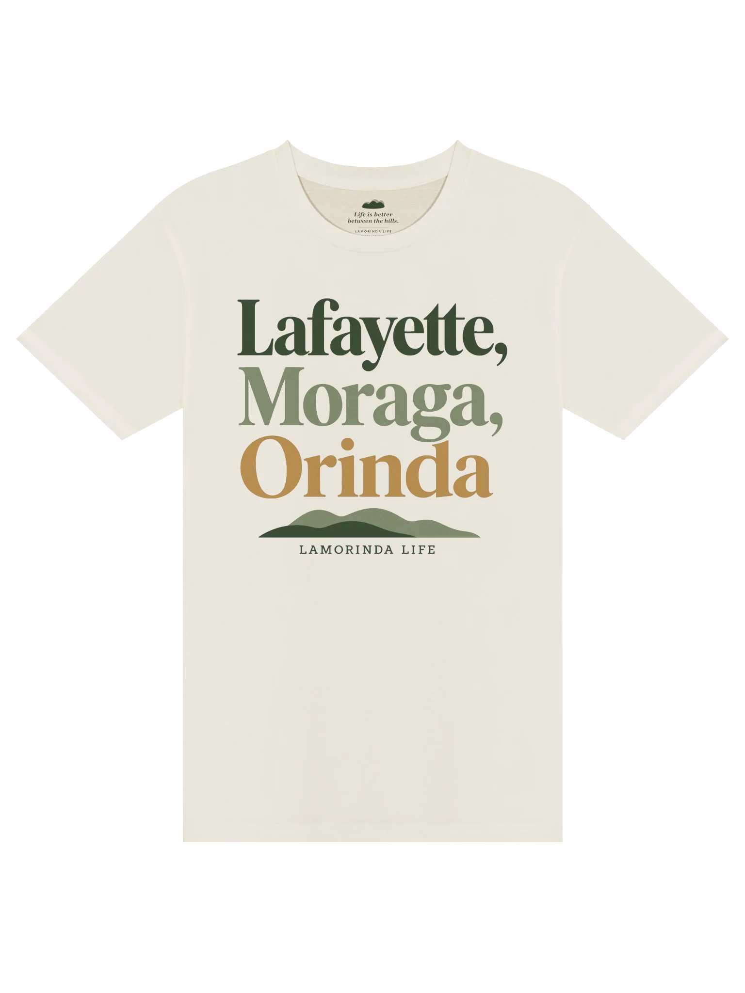 Lafayette, Moraga & Orinda T-Shirt | Light product image (1)