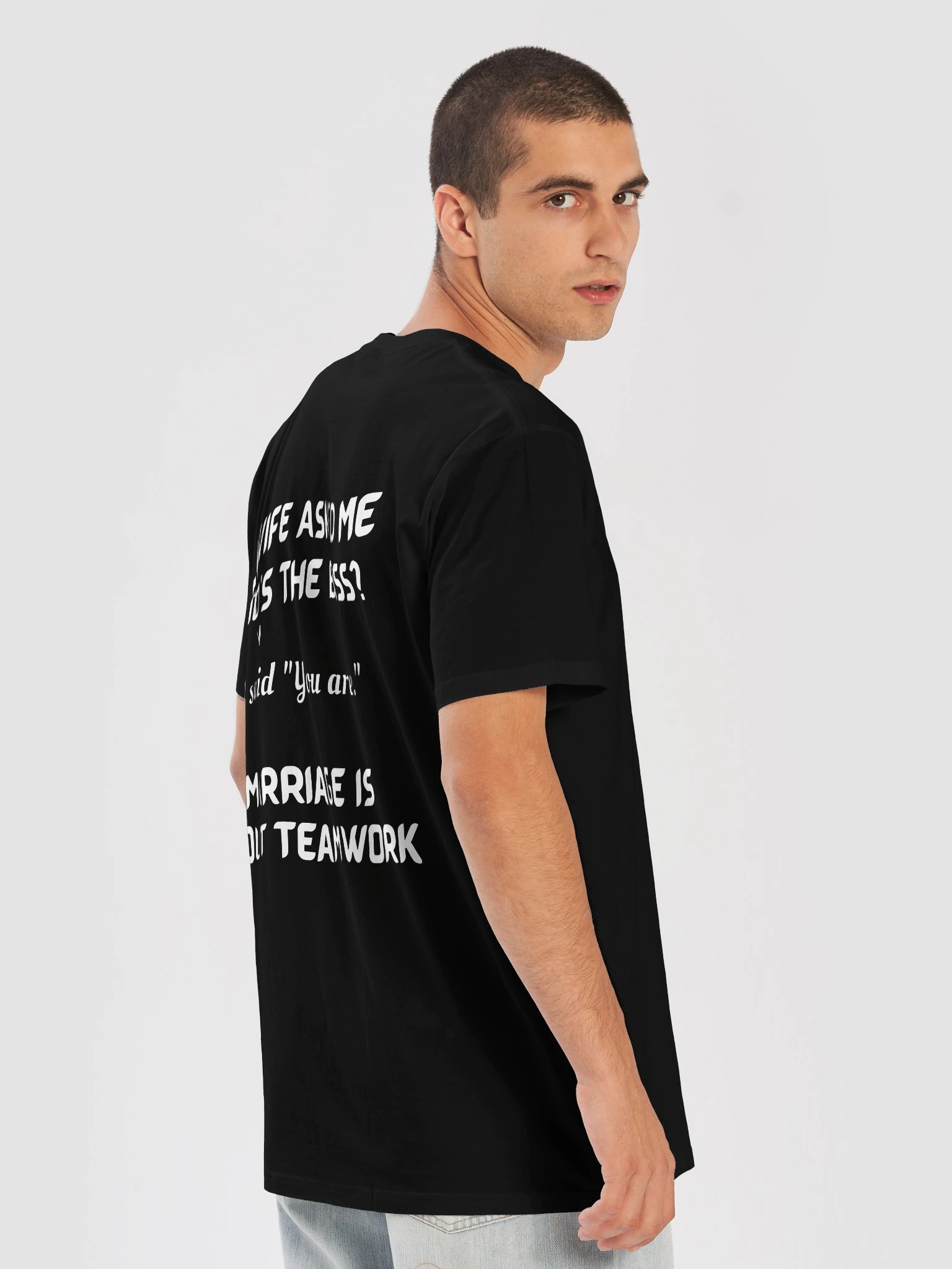 MY WIFE ASKED ME WHO'S THE BOSS? T-shirt product image (5)