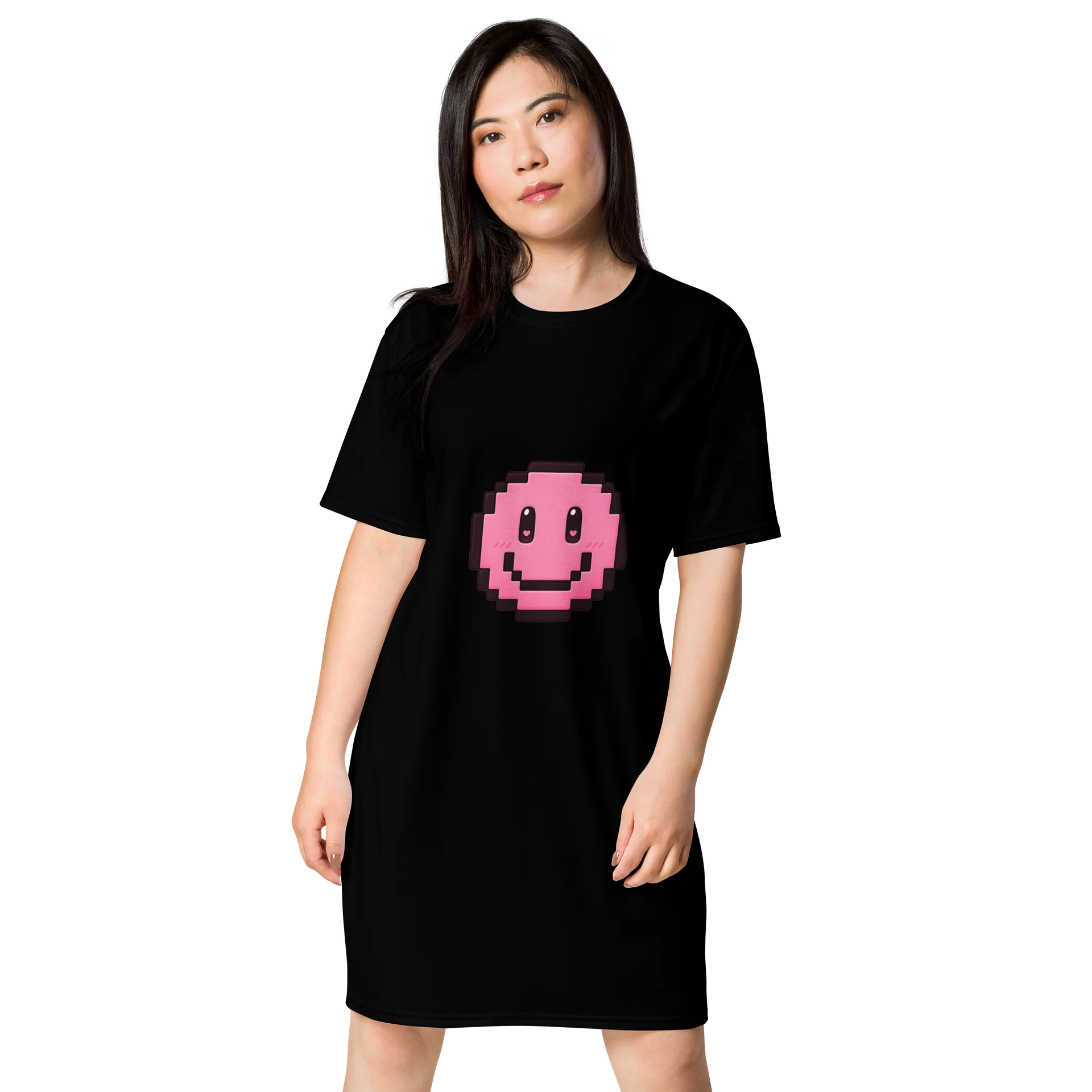 Pixel Smiley T-Shirt Dress product image (2)