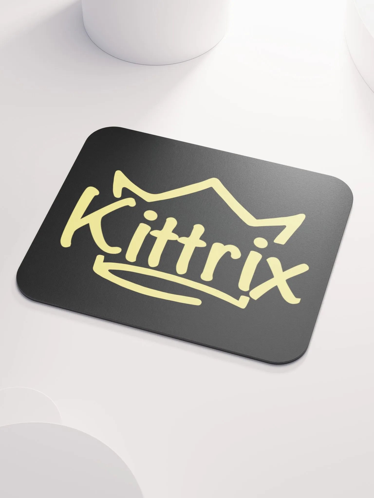Black & Gold Kittrix Mouse Pad product image (3)