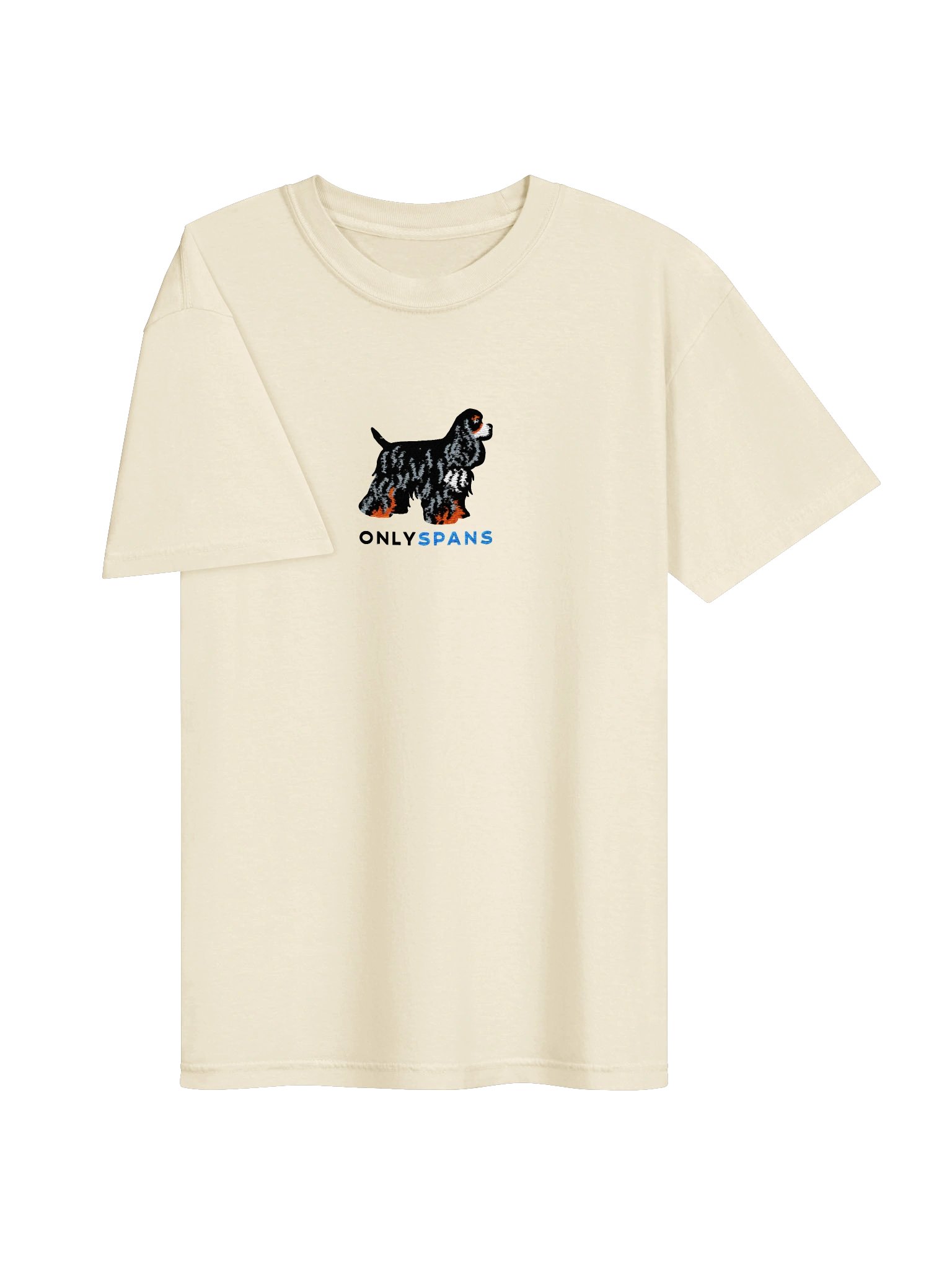 Only Spans T-Shirt(Embroidered) of an American Cocker Spaniel(Tricolor) product image (51)