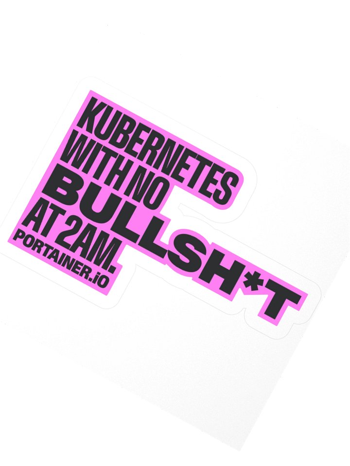 Sticker - Kubernetes with no BS Pink product image (2)