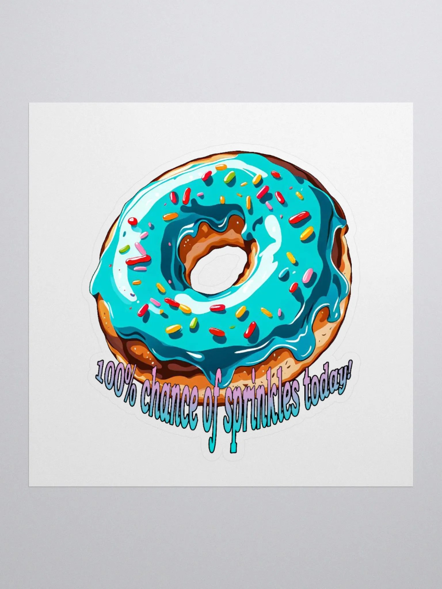 100% Chance Of Sprinkles Vinyl Sticker product image (3)